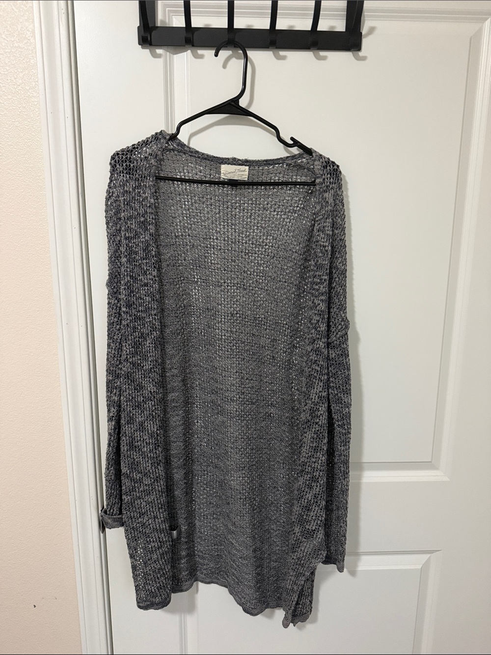 Universal Thread Open-Front Knit Cardigan - Heather Gray